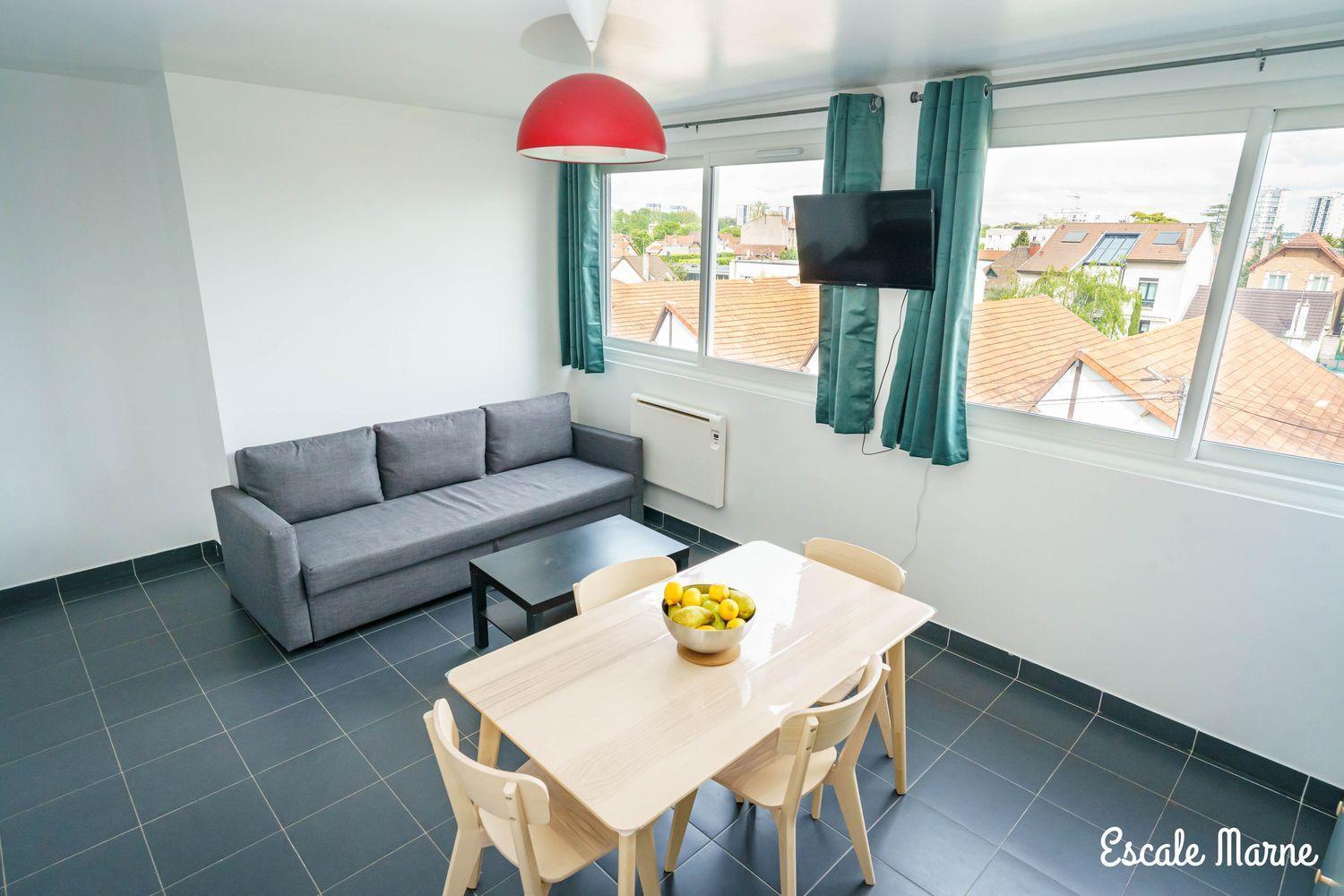 Escale-Marne Fr - 202 - Free Parking - Free Luggage Storage - All Equipped - Linen Included - Washing Machine - 10Mn Walk Metro 8 - Rer A - Panoramic View - From 1 To 14 Guests ميزو الفورْ المظهر الخارجي الصورة