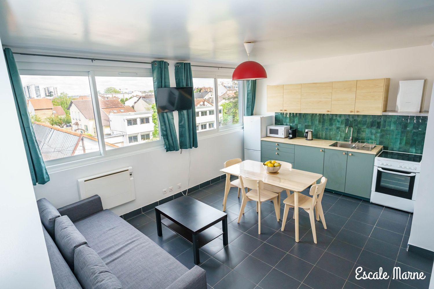Escale-Marne Fr - 202 - Free Parking - Free Luggage Storage - All Equipped - Linen Included - Washing Machine - 10Mn Walk Metro 8 - Rer A - Panoramic View - From 1 To 14 Guests ميزو الفورْ المظهر الخارجي الصورة