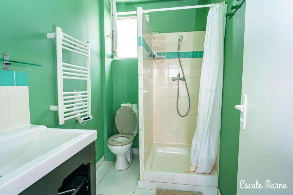 Escale-Marne Fr - 202 - Free Parking - Free Luggage Storage - All Equipped - Linen Included - Washing Machine - 10Mn Walk Metro 8 - Rer A - Panoramic View - From 1 To 14 Guests ميزو الفورْ المظهر الخارجي الصورة